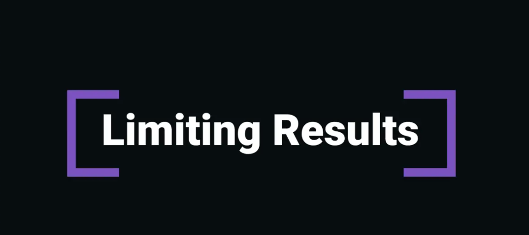 SQL - Limiting Results